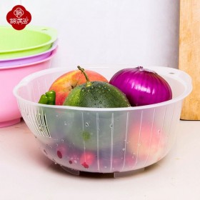 洗菜篮圆形塑料洗水果蔬菜篮子92